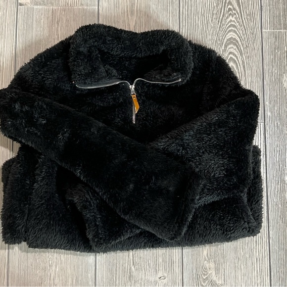 Soft Quarter Zip Fleece, Black, Size Small, - Picture 6 of 9